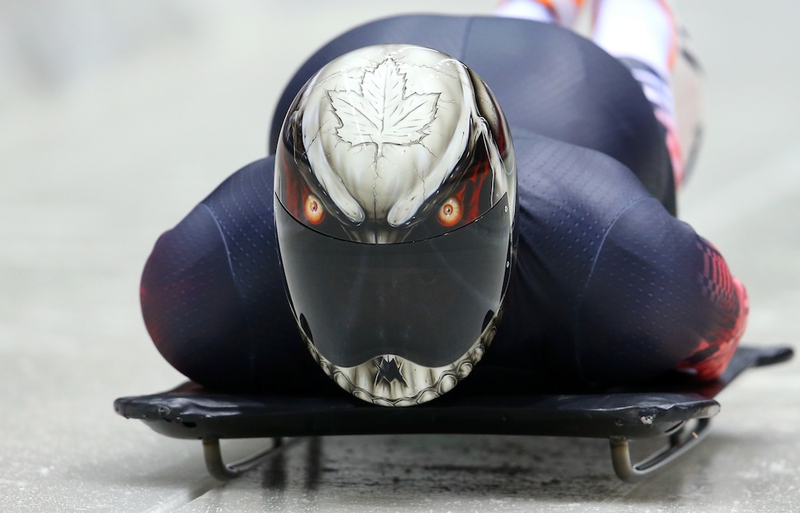 Illustration for article titled Skeleton Helmets Are The Coolest Thing At The Olympics